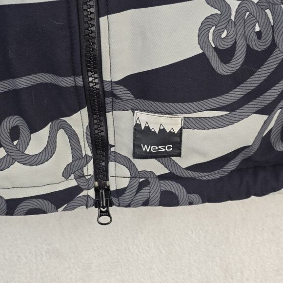 WESC Hooded Jacket Mens Medium Lester Lasso AOP Y2K Snowboard Skater Vintage - Picture 6 of 16